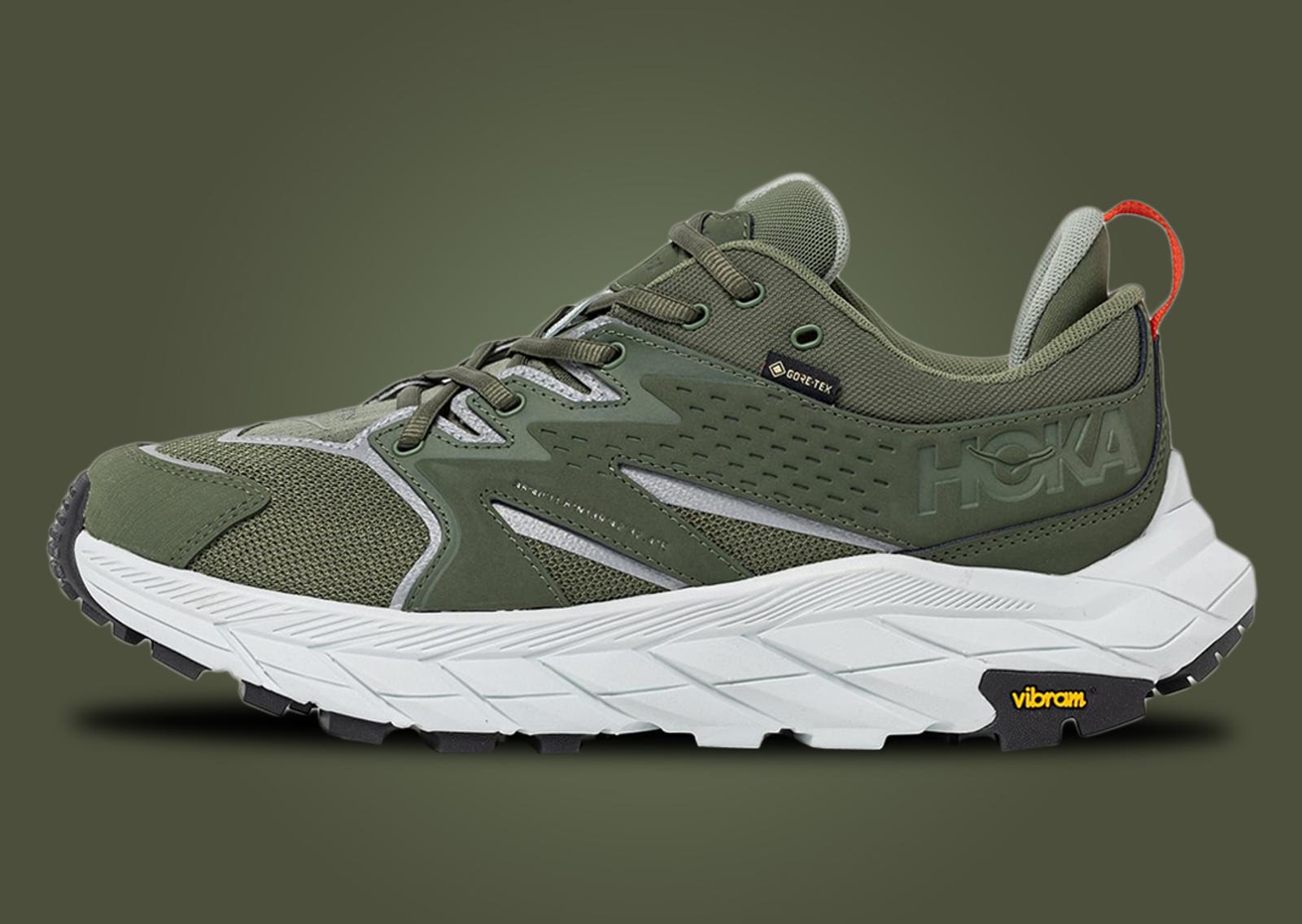 WTAPS x Hoka Anacapa Low GTX Olive Drab Lateral