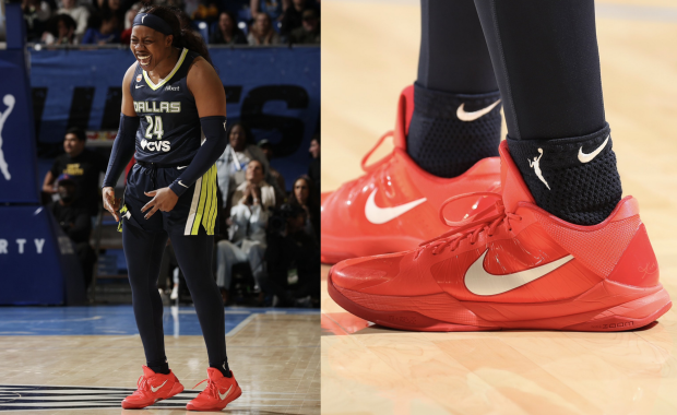 Arike Ogunbowale Nike Kobe 5 Protro Red PE