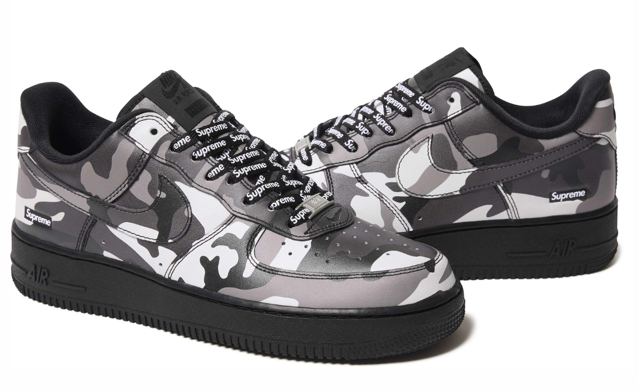 Supreme x Nike Air Force 1 Snow Camo