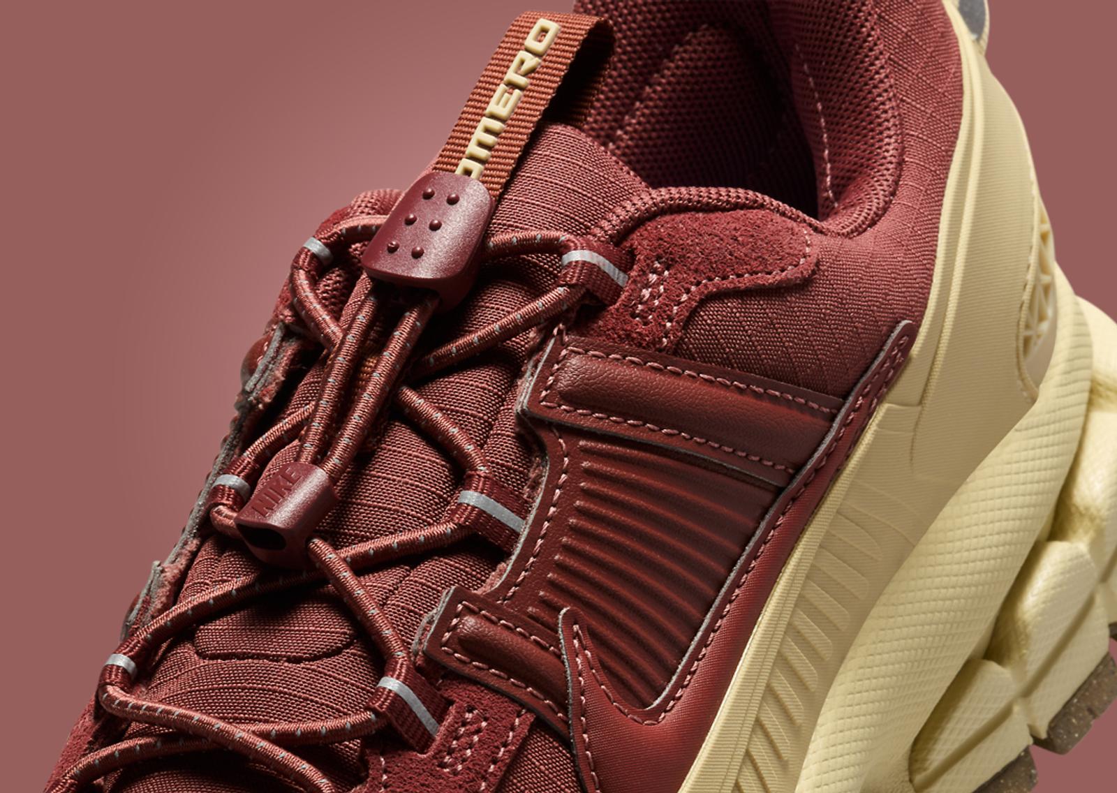 Nike Zoom Vomero 5 Roam Red Team Gold Detail