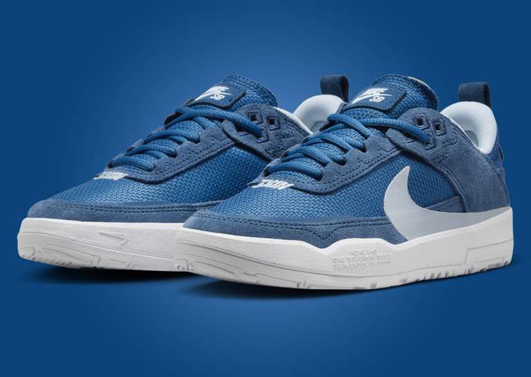 Nike SB Day One Court Blue White (GS) Angle