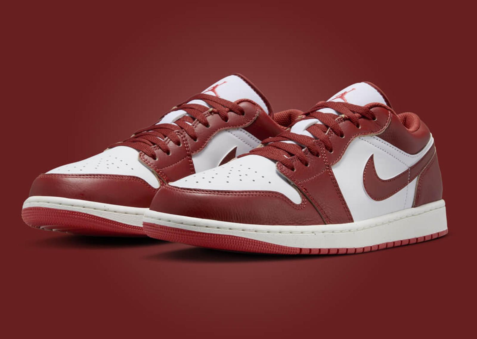 Air Jordan 1 Low Dune Red Angle