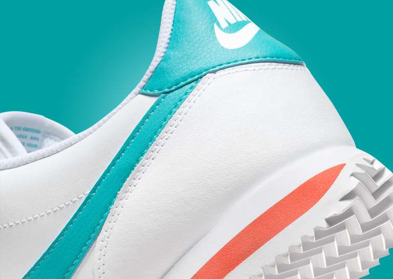 Nike Cortez Miami Dolphins Heel