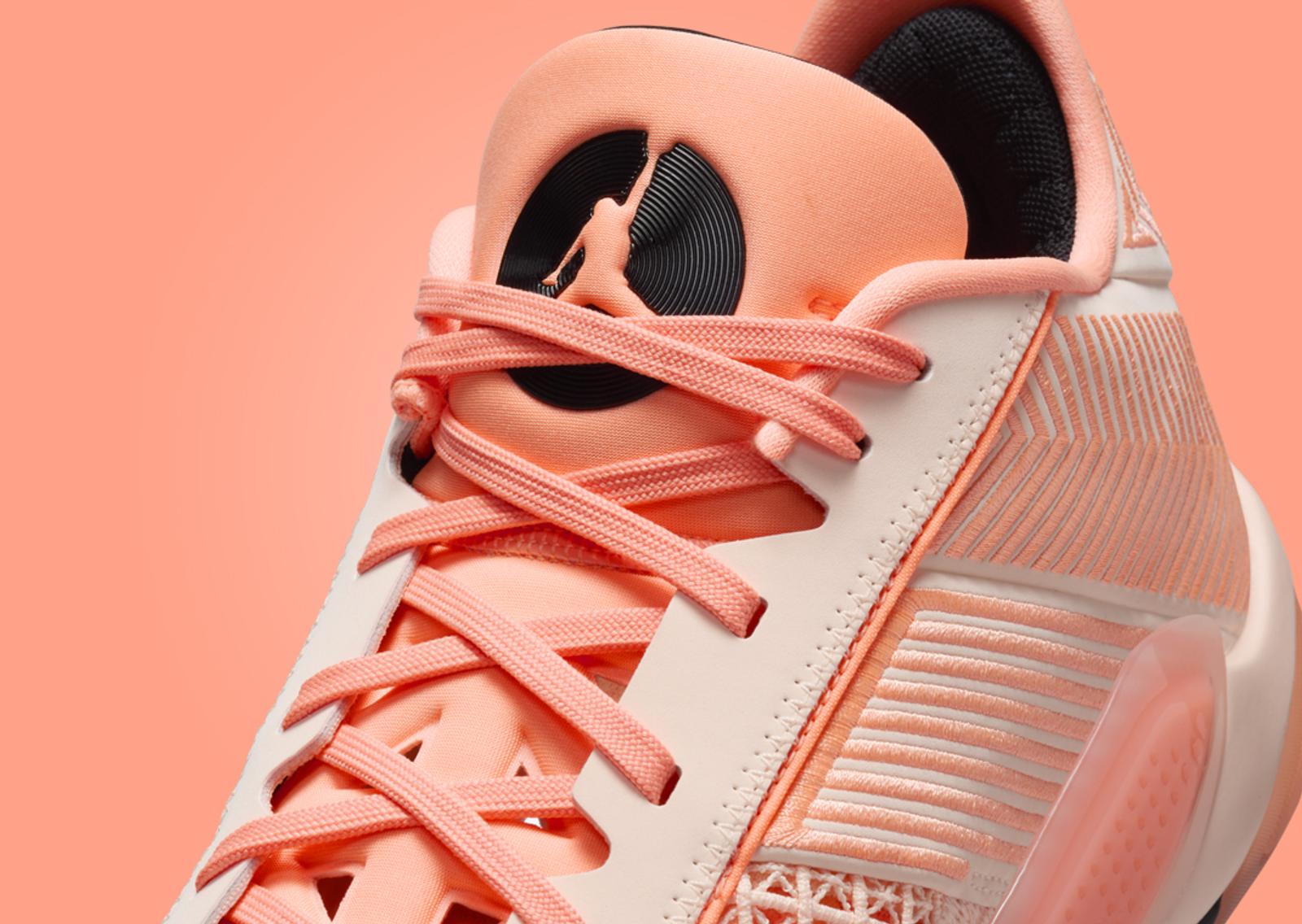 Air Jordan 38 Low Crimson Tint Tongue Detail