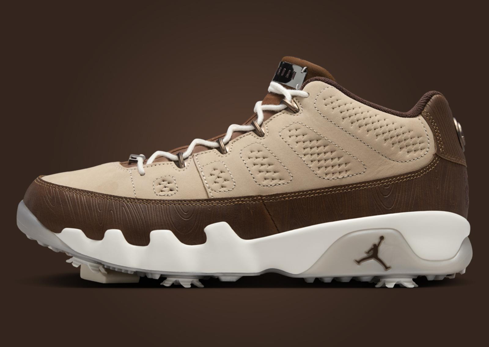 Air Jordan 9 Golf Woodgrain Lateral