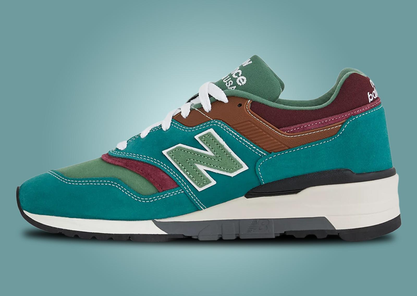 New Balance 997 Made in USA Vintage Teal Medial