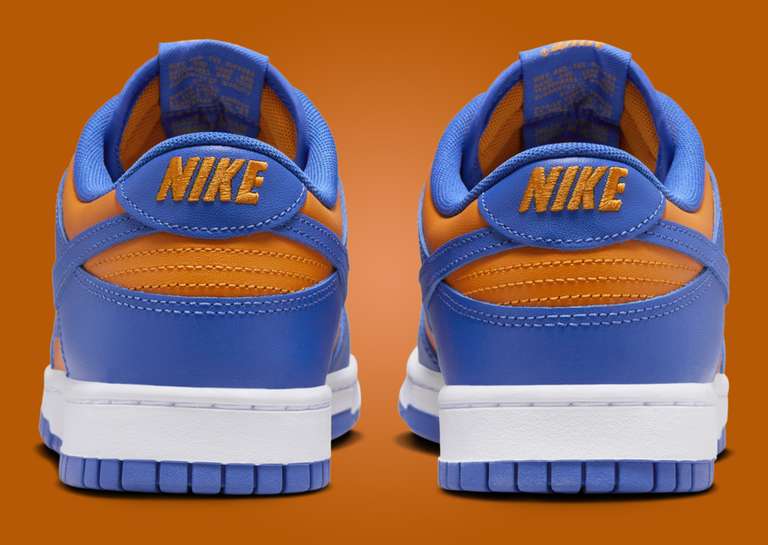 The Nike Dunk Low 'Knicks', combines the team's iconic colours