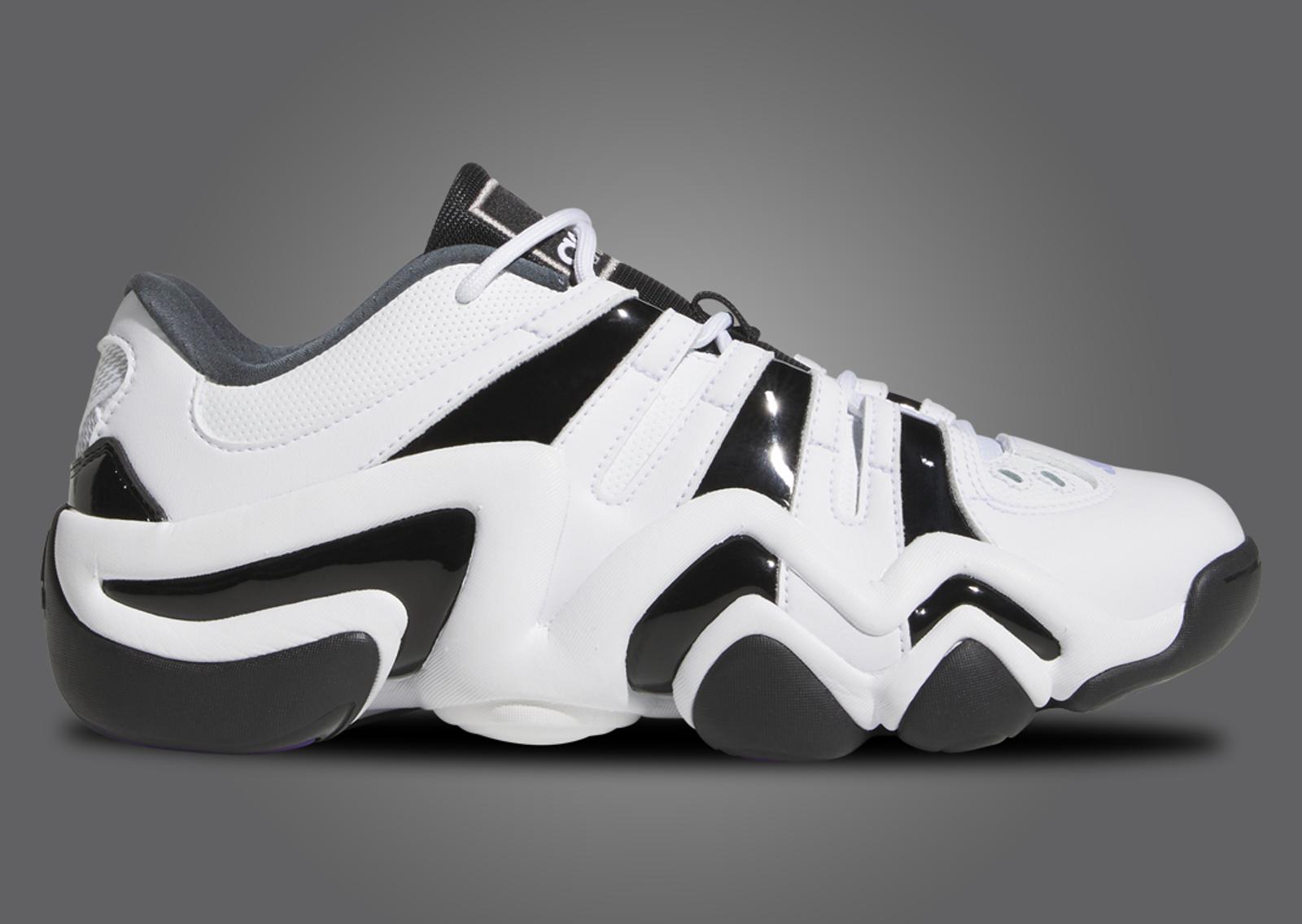 adidas Crazy 8 Low White Black Lateral