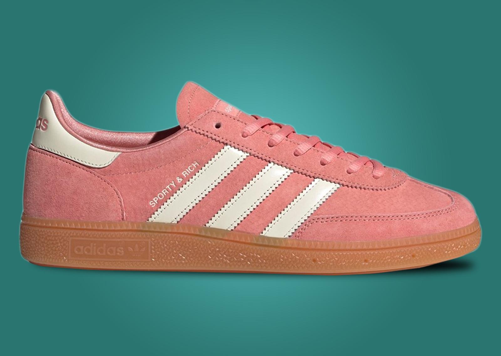 Sporty & Rich x adidas Handball Spezial Pink Lateral