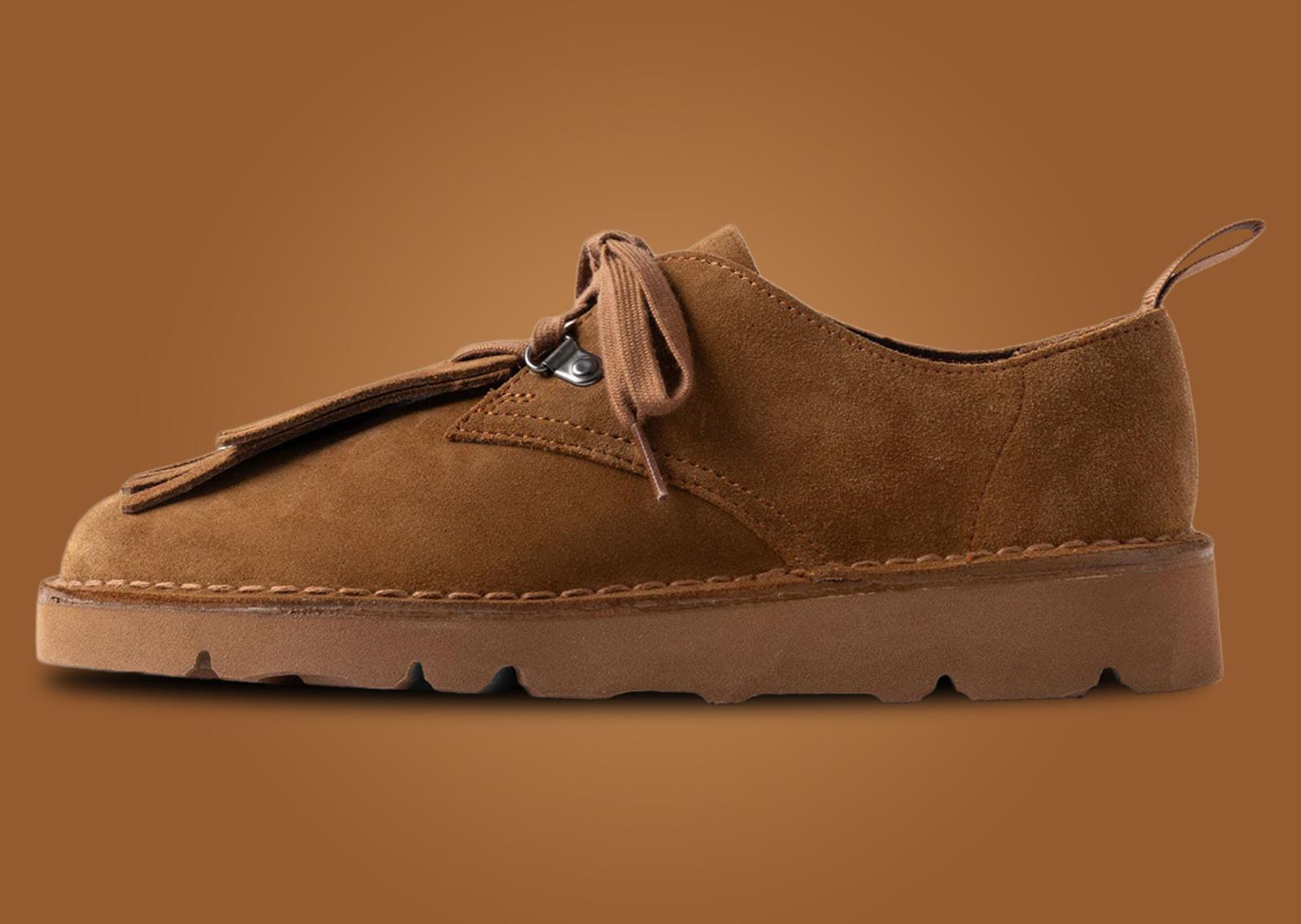 Engineered Garments x Clarks Originals Desert Khan Brown Lateral