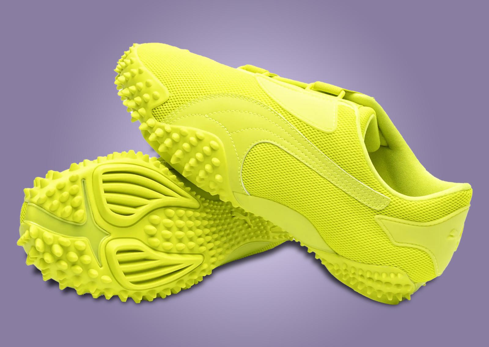 Puma Mostro Ecstasy Electric Lime Angle and Outsole