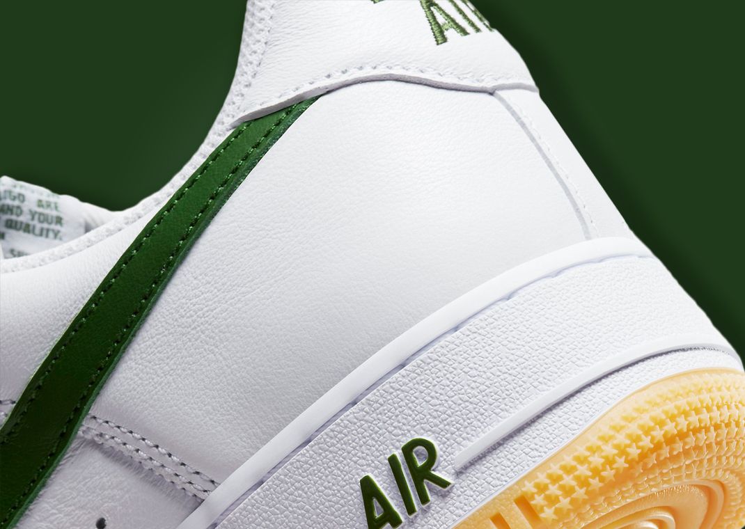 Men's shoes Nike Air Force 1 Low Retro White/ Forest Green-Gum Yellow