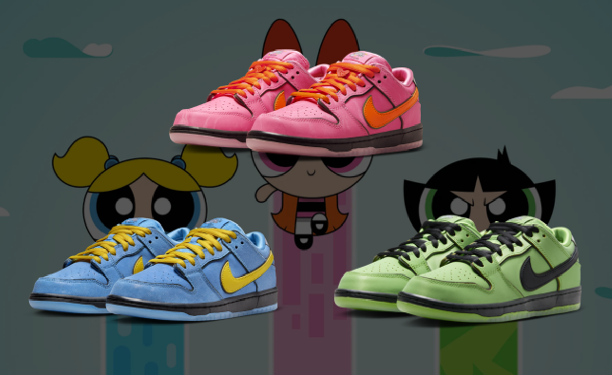 The Powerpuff Girls x Nike SB Dunk Low Pack Releases December 2023