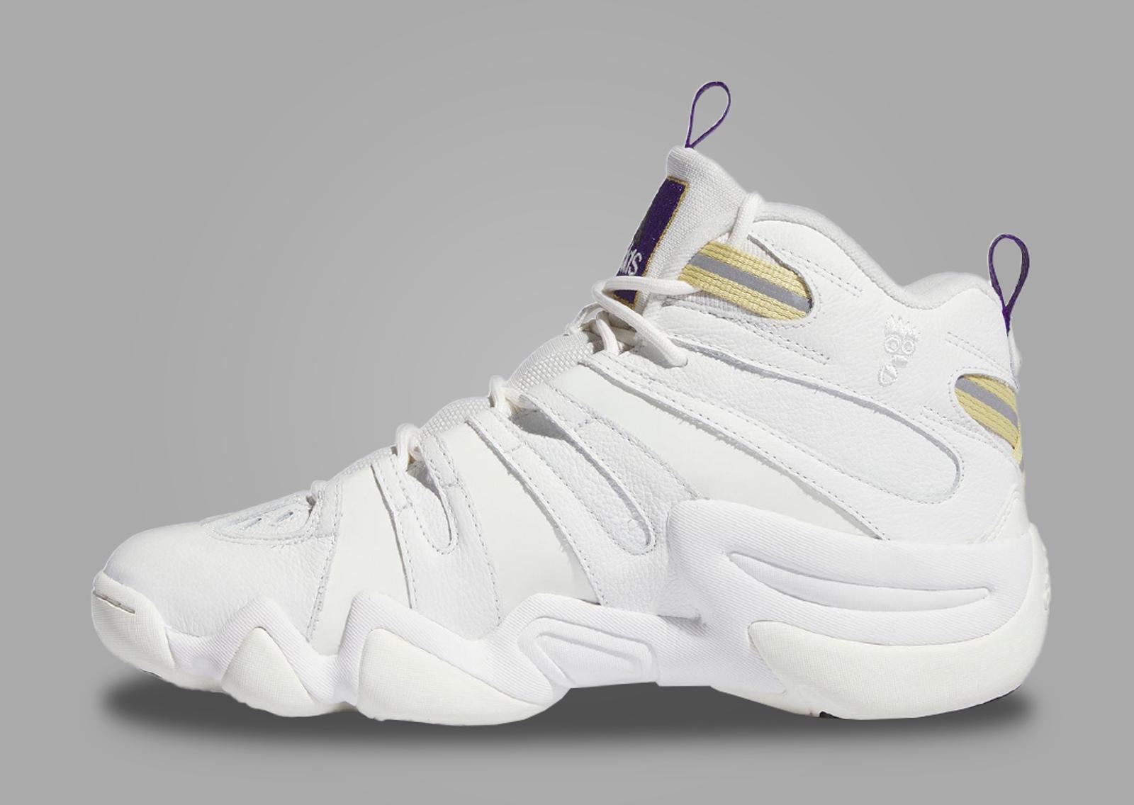 adidas Crazy 8 Lakers Core White Medial