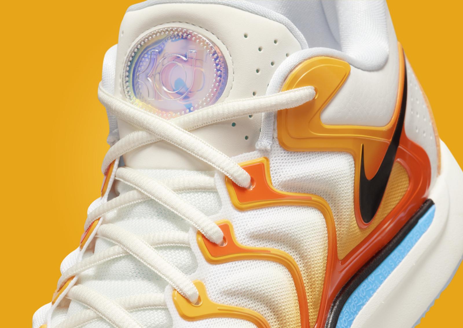 Nike KD 17 Sunrise Tongue Detail