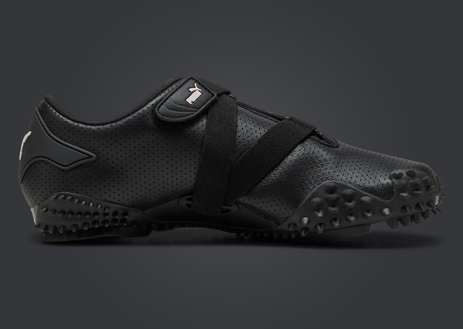 Puma Mostro Perforated Leather Black White Medial