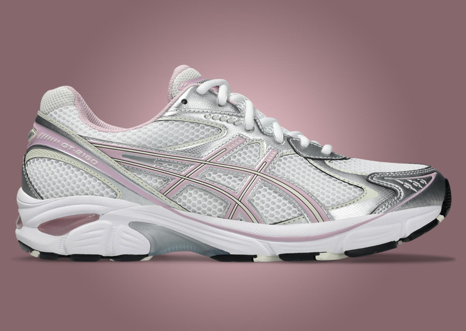 Asics GT-2160 Metallic Silver Pink Lateral