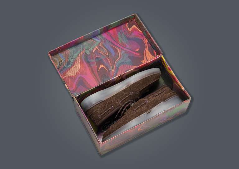 Concepts x Sperry A/O 3-Eye Cup Brown Packaging Open
