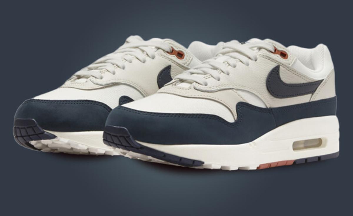 The Nike Air Max 1 LX Sail Navy Orange Releases September 8