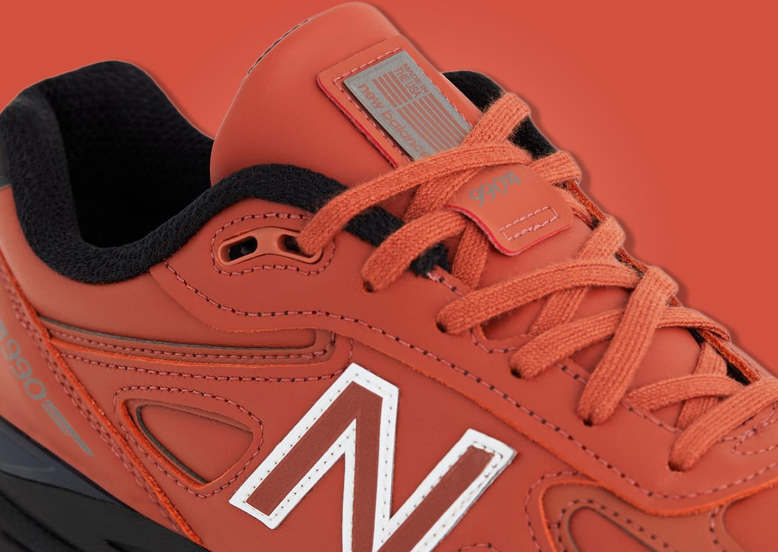 New Balance 990v4 Made in USA Mahogany Black Detail