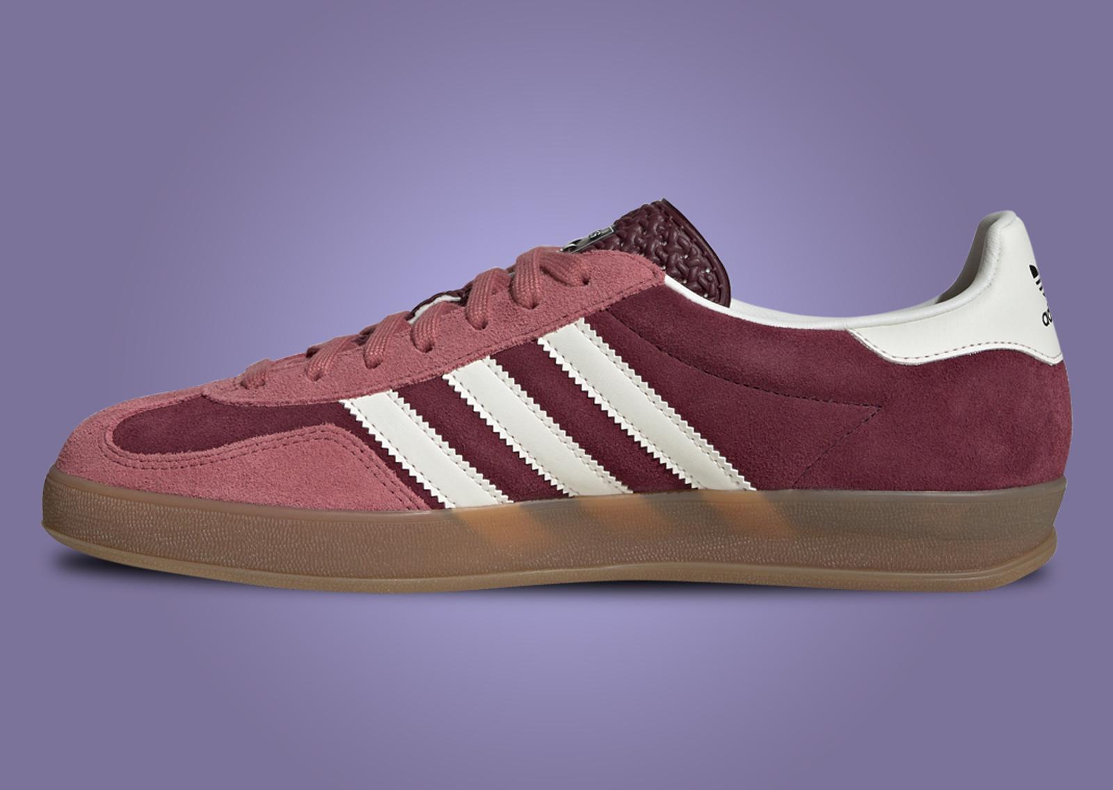 adidas Gazelle Indoor Maroon Medial