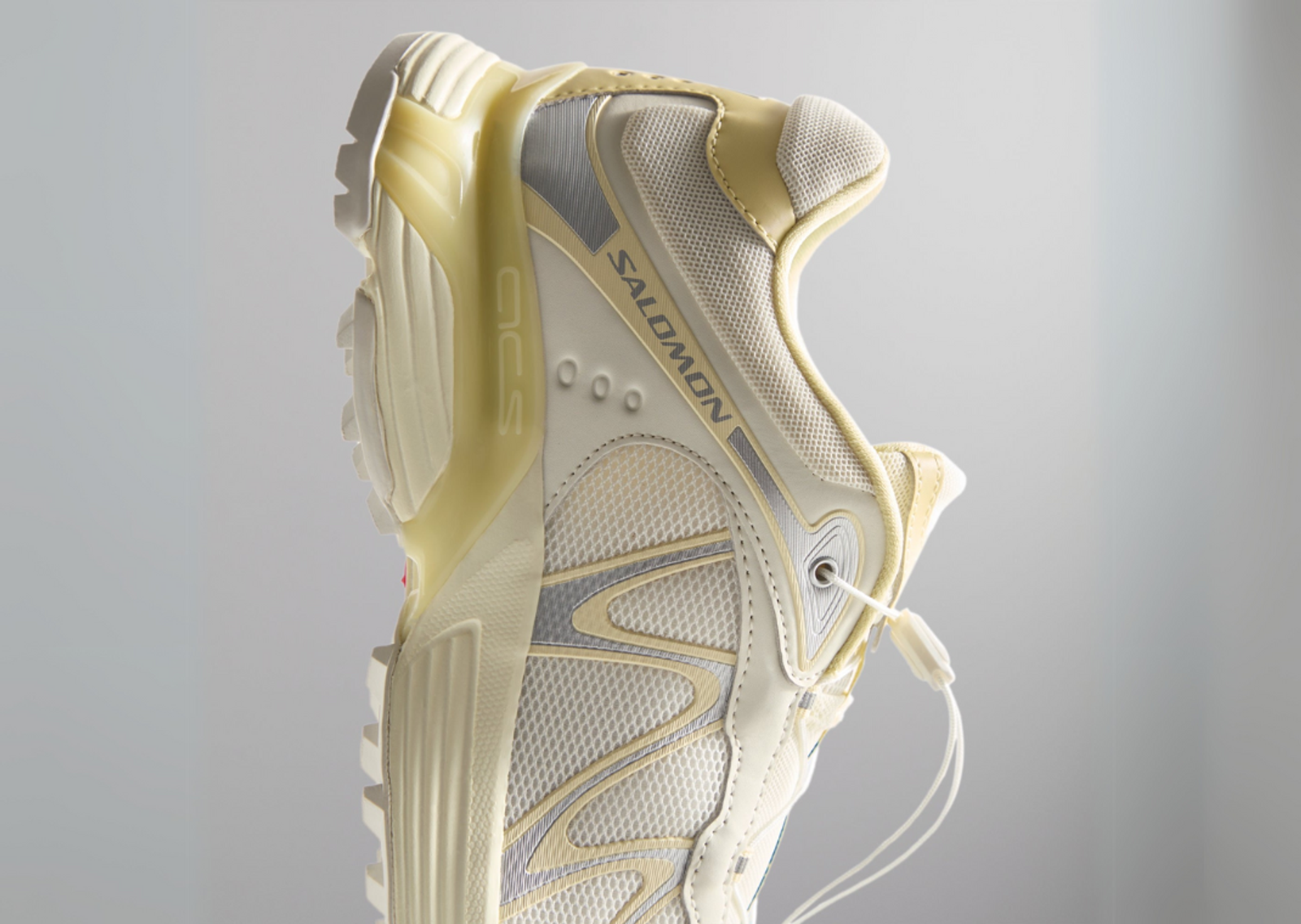 Kith x Salomon XT-Whisper Vanilla Transparent Yellow Detail