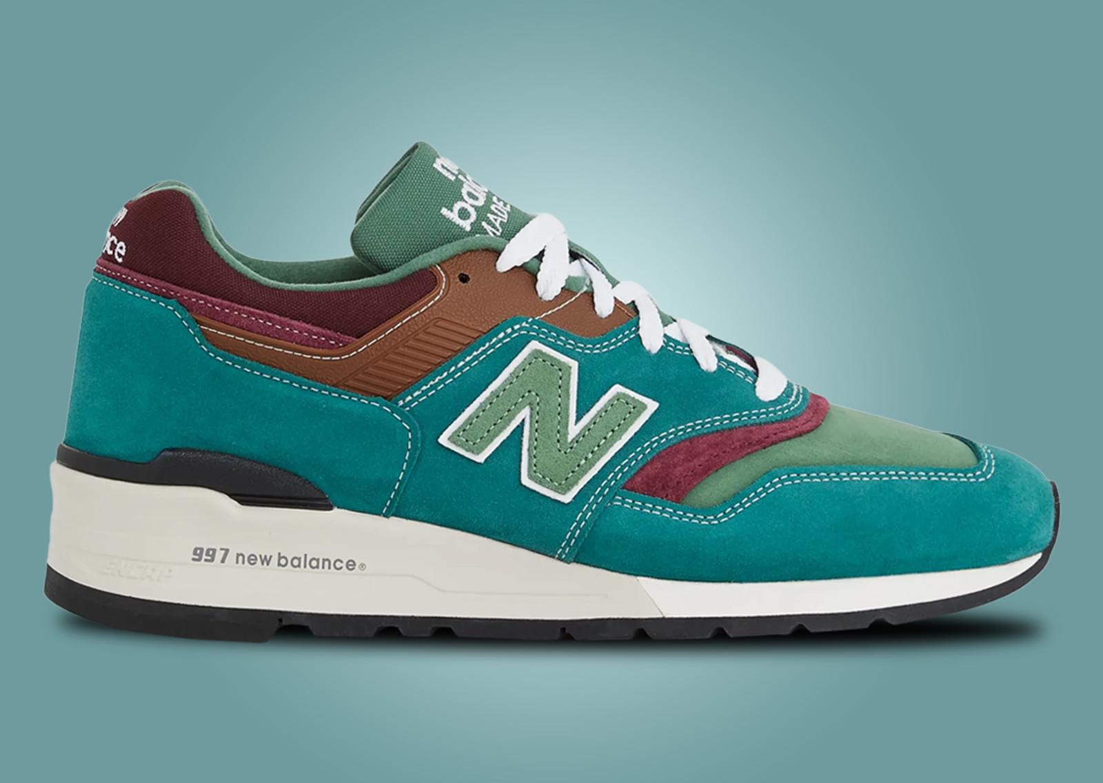 New Balance 997 Made in USA Vintage Teal Lateral