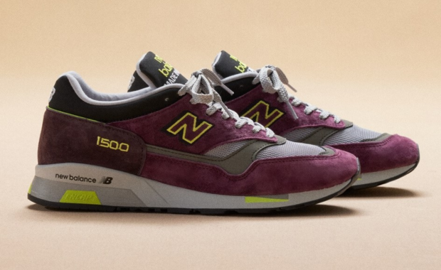 New Balance 1500 Made in UK Purple Neon Yellow