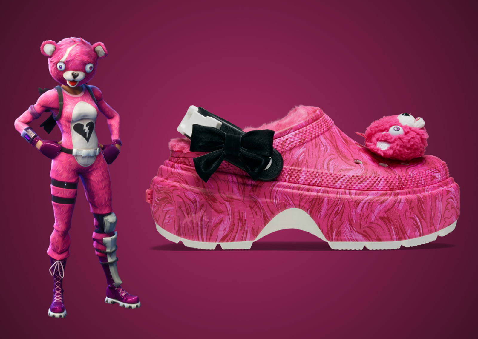 Fortnite x Crocs Stomp Lined Clog Cuddle Team Leader Lateral