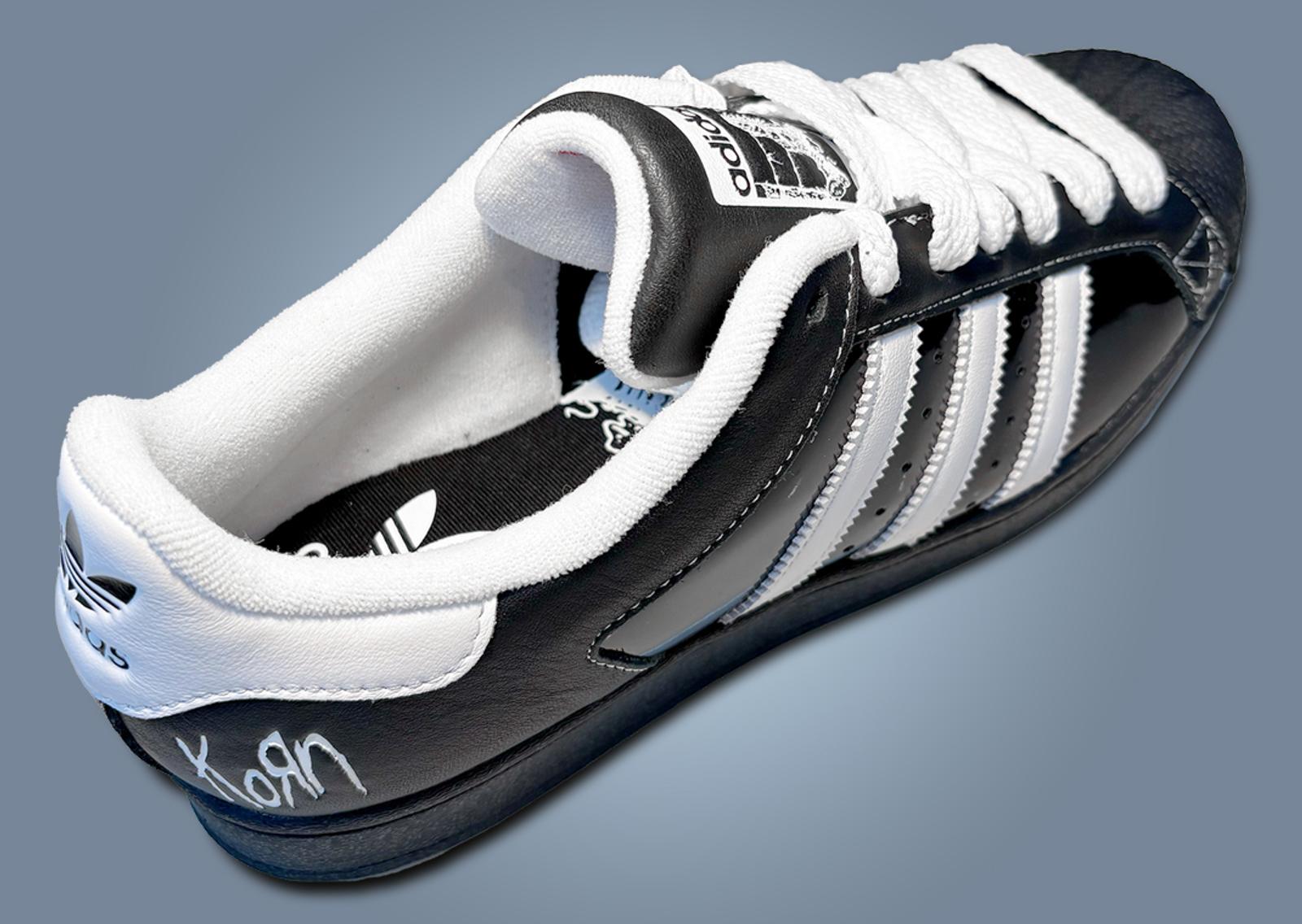 Korn x adidas Superstar Demo Heel Angle