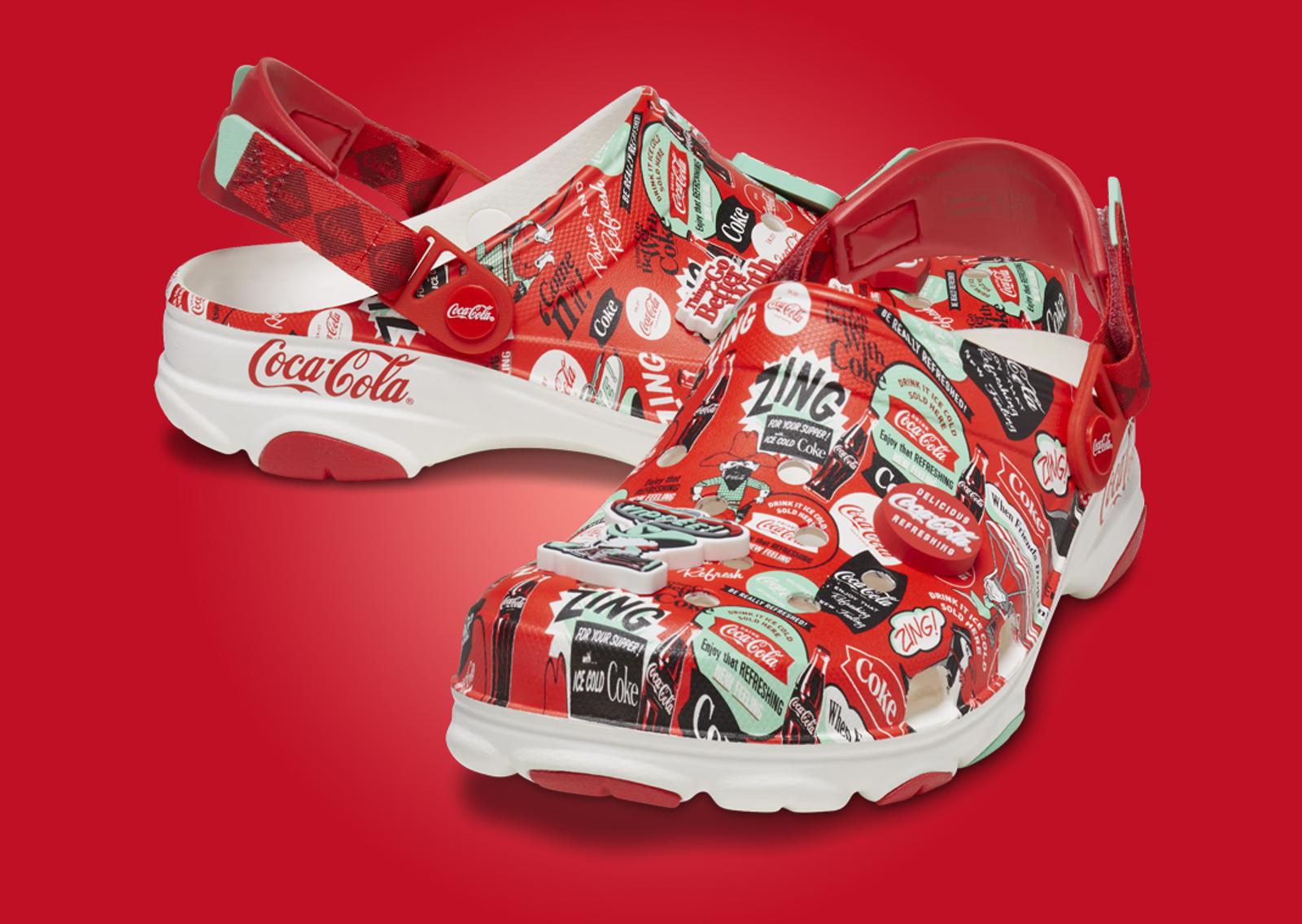 Coca Cola x Crocs All-Terrain Clog Coca-Cola Angle Both Pairs