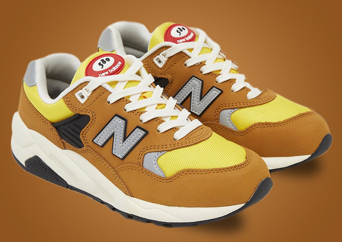 New balance 580 brown Clearance