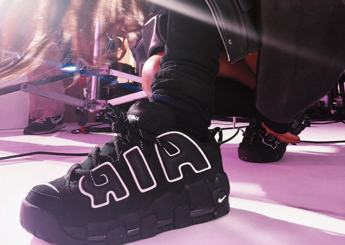 The AMBUSH x Nike Air More Uptempo Low Black White Releases October 6 -  Sneaker News