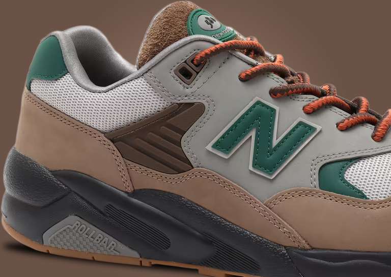atmos Tokyo x New Balance 580 Wood Escape Midfoot Detail