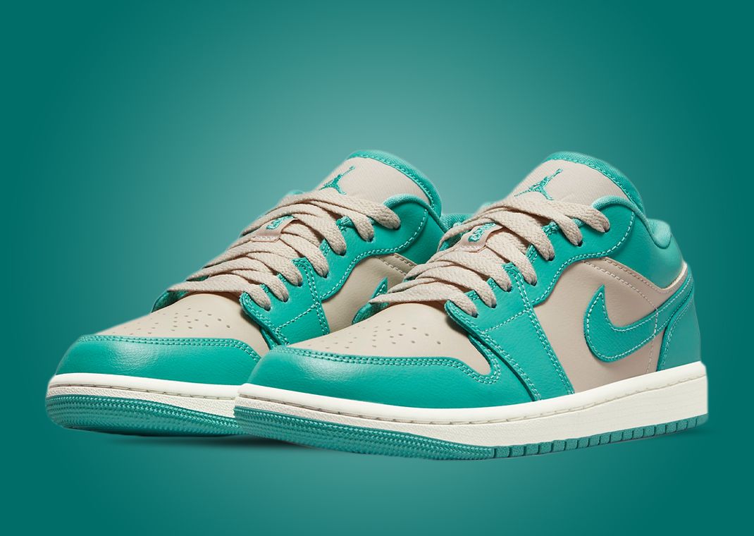 Sanddrift And Washed Teal Cover This Air Jordan 1 Low