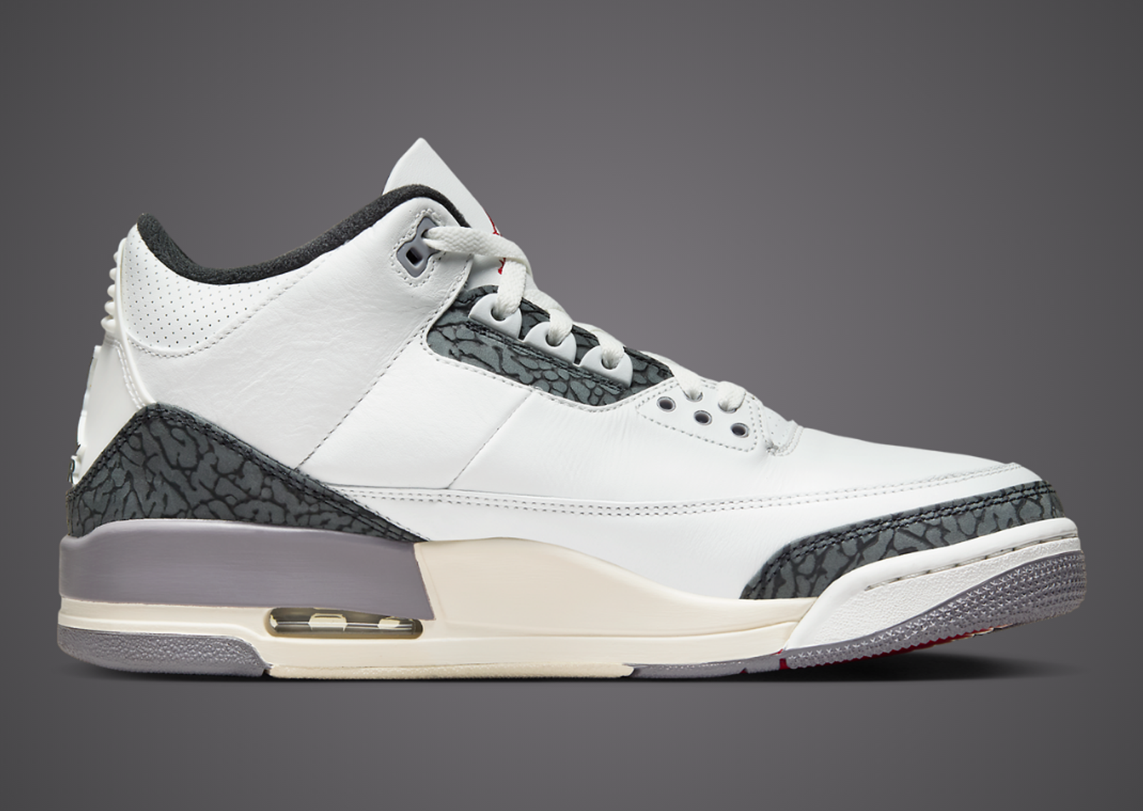 Air Jordan 3 Retro Cement Grey Medial Left