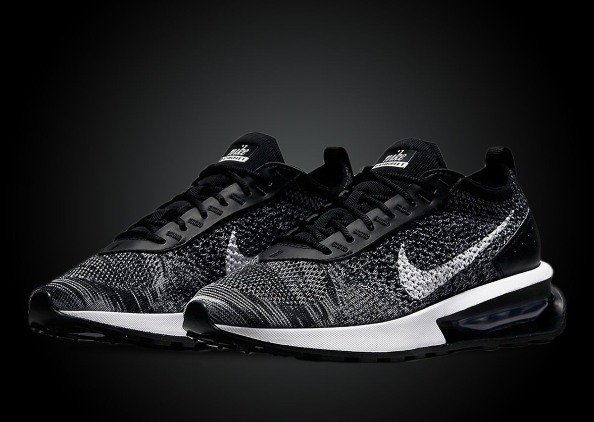 This Nike Air Max Flyknit Racer Comes In A Black White Combo