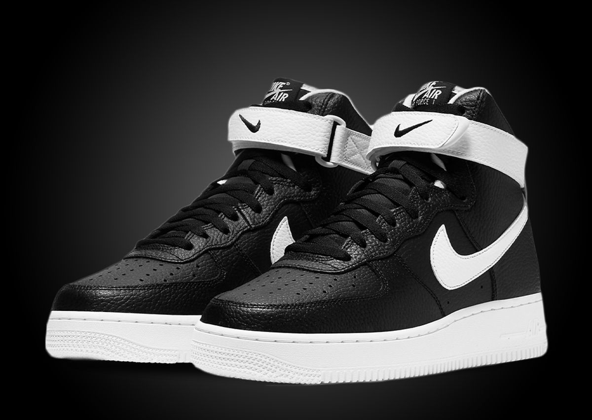 Nike air force 1 high black white Clearance