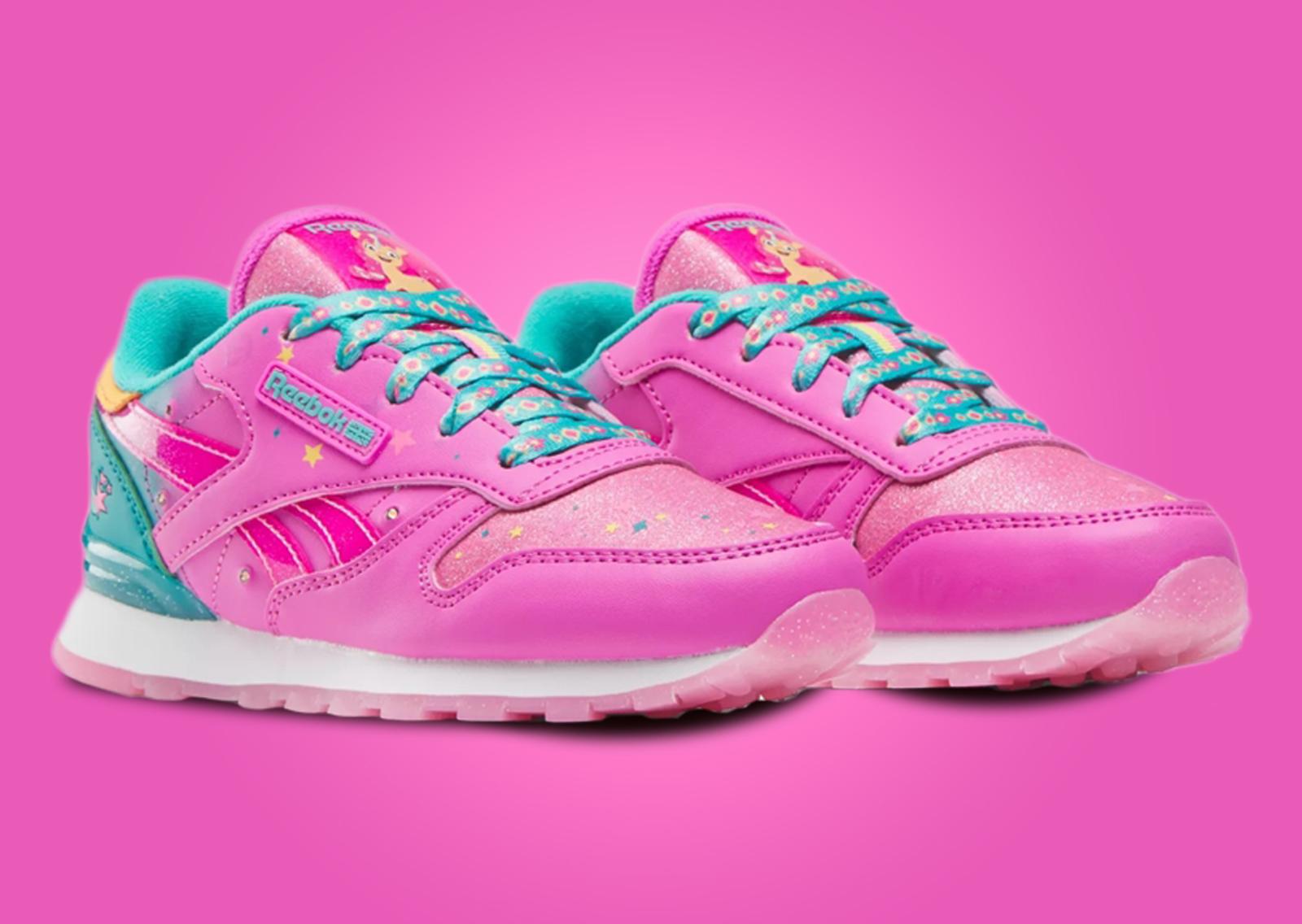 My Little Pony x Reebok Classic Leather Step N Flash Sunny Angle