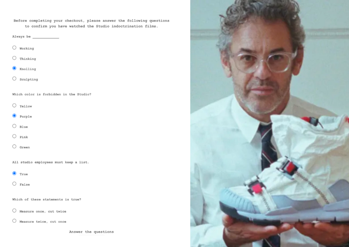Answers to Tom Sachs' Site Questions