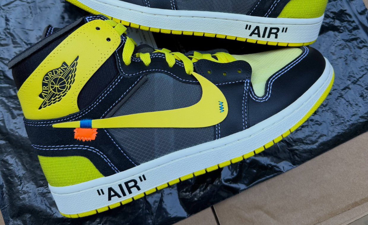 Off-White x Air Jordan 1 Retro High Yellow Sample