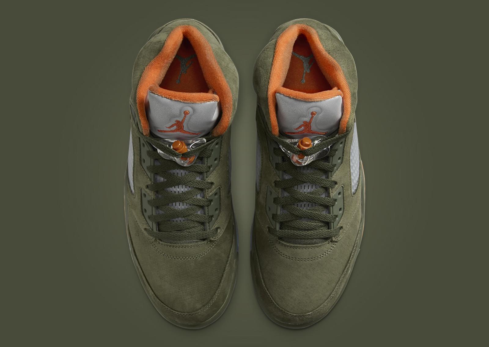 Air Jordan 5 Retro Olive Top