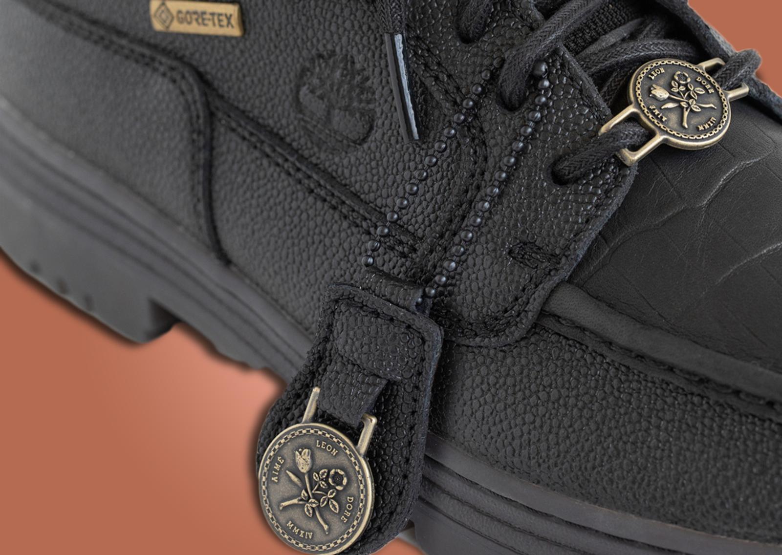 Aime Leon Dore x Timberland Mid Lace GTX Boot Black Detail