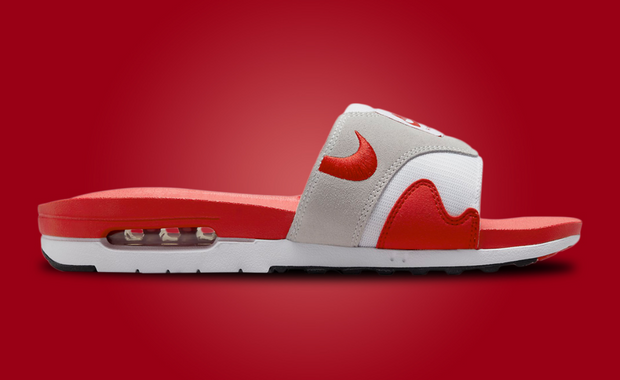 This Nike Air Max 1 Slide Takes On A Familiar Color Scheme