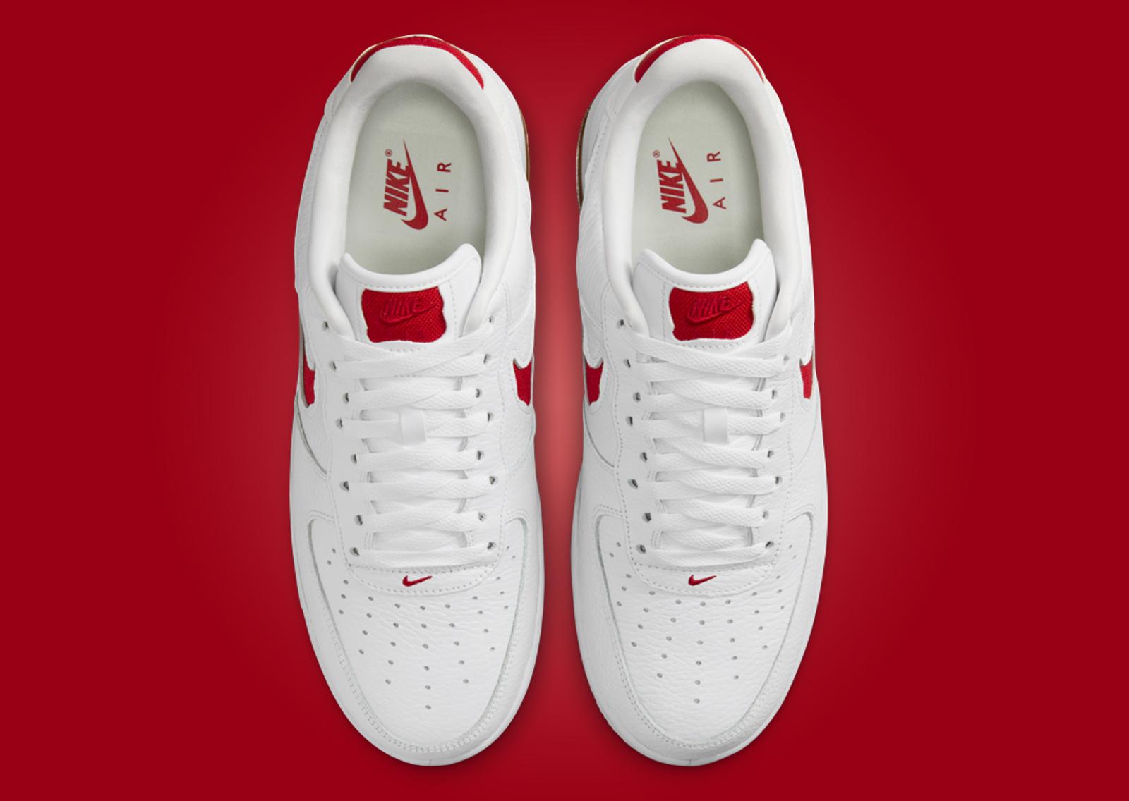 Nike Air Force 1 Low Evo White University Red Top