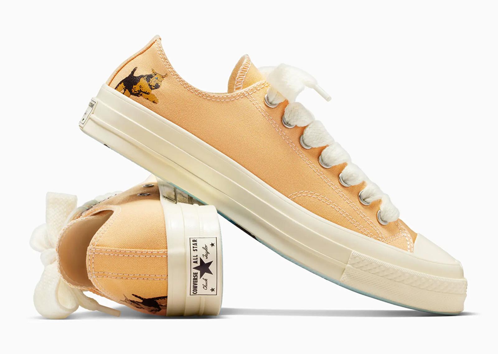 Golf le FLEUR* x Converse Chuck 70 Ox Darryl Apricot Cream Angle