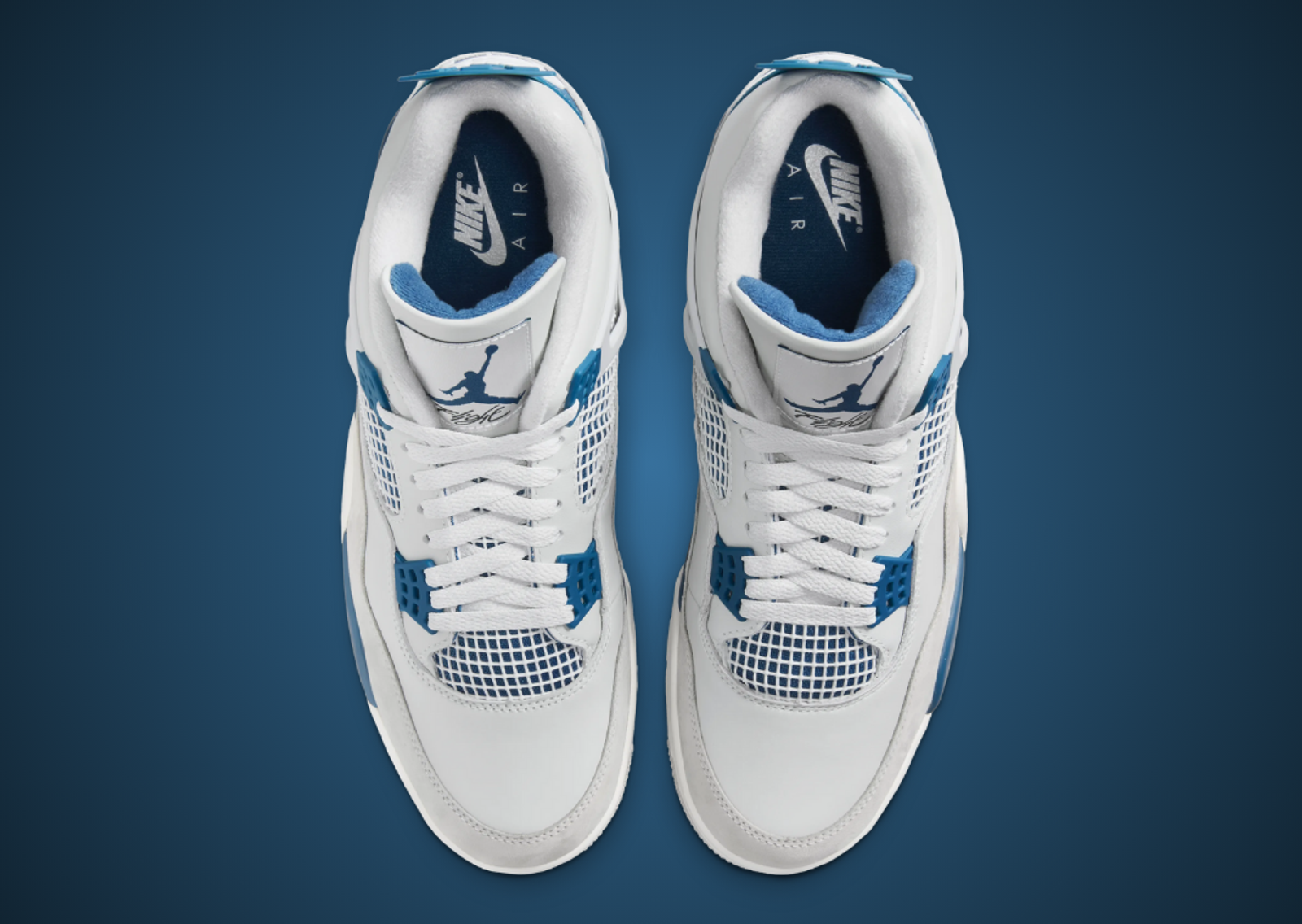 Air Jordan 4 Retro Military Blue Top