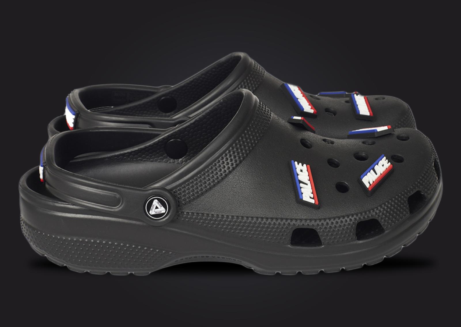 Palace x Crocs Classic Clog Black Lateral