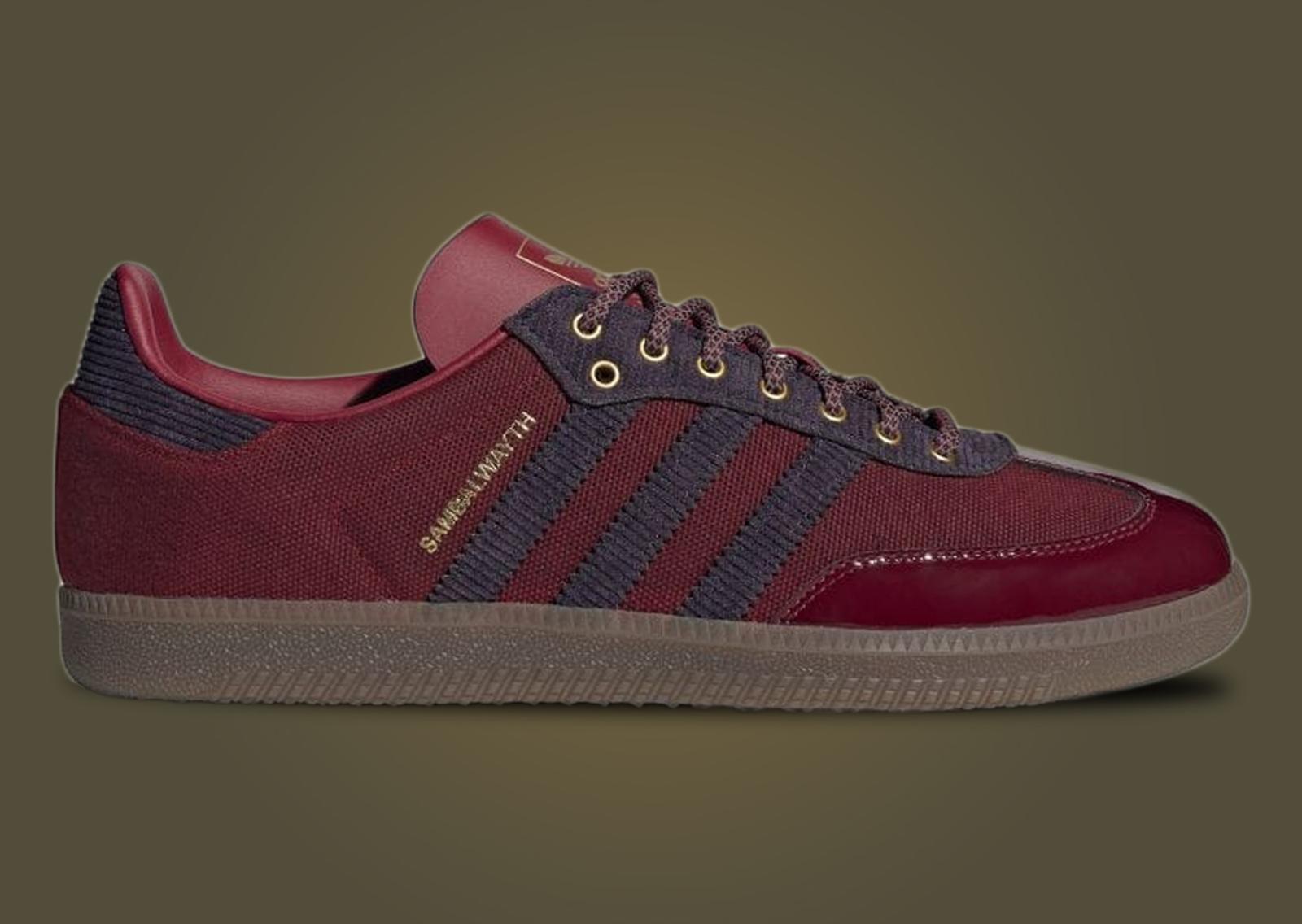 ALWAYTH x adidas Samba College Burgundy Lateral