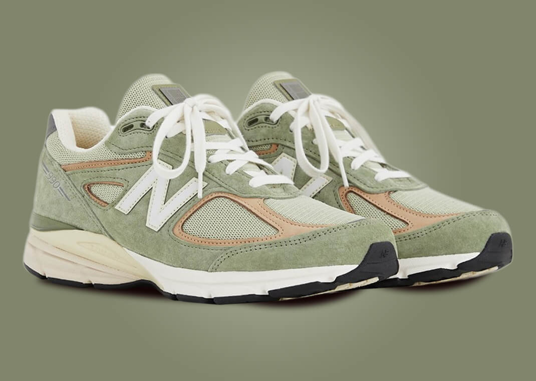 The New Balance 990v4 Made in USA Olive Releases October 2023
